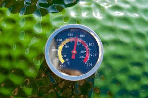 Måltemperaturen, 250℃ nåddes på ca 20 minuter. Förvånansvärt snabbt!